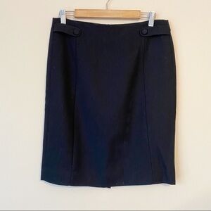 J. Crew NWT 100% Wool Black Pencil Skirt - 6